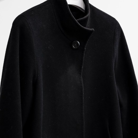 Cinzia Rocca Black Wool Coat - Picture 2 of 11